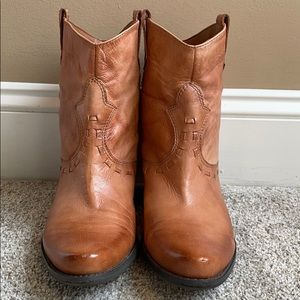 Franco Sarto cowboy booties